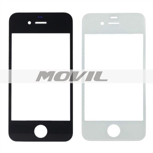 White Black Front Outer Screen Glass Lens Repair Replacement For iPhone 4 4S